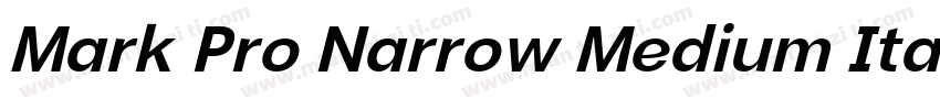 Mark Pro Narrow Medium Italic字体转换